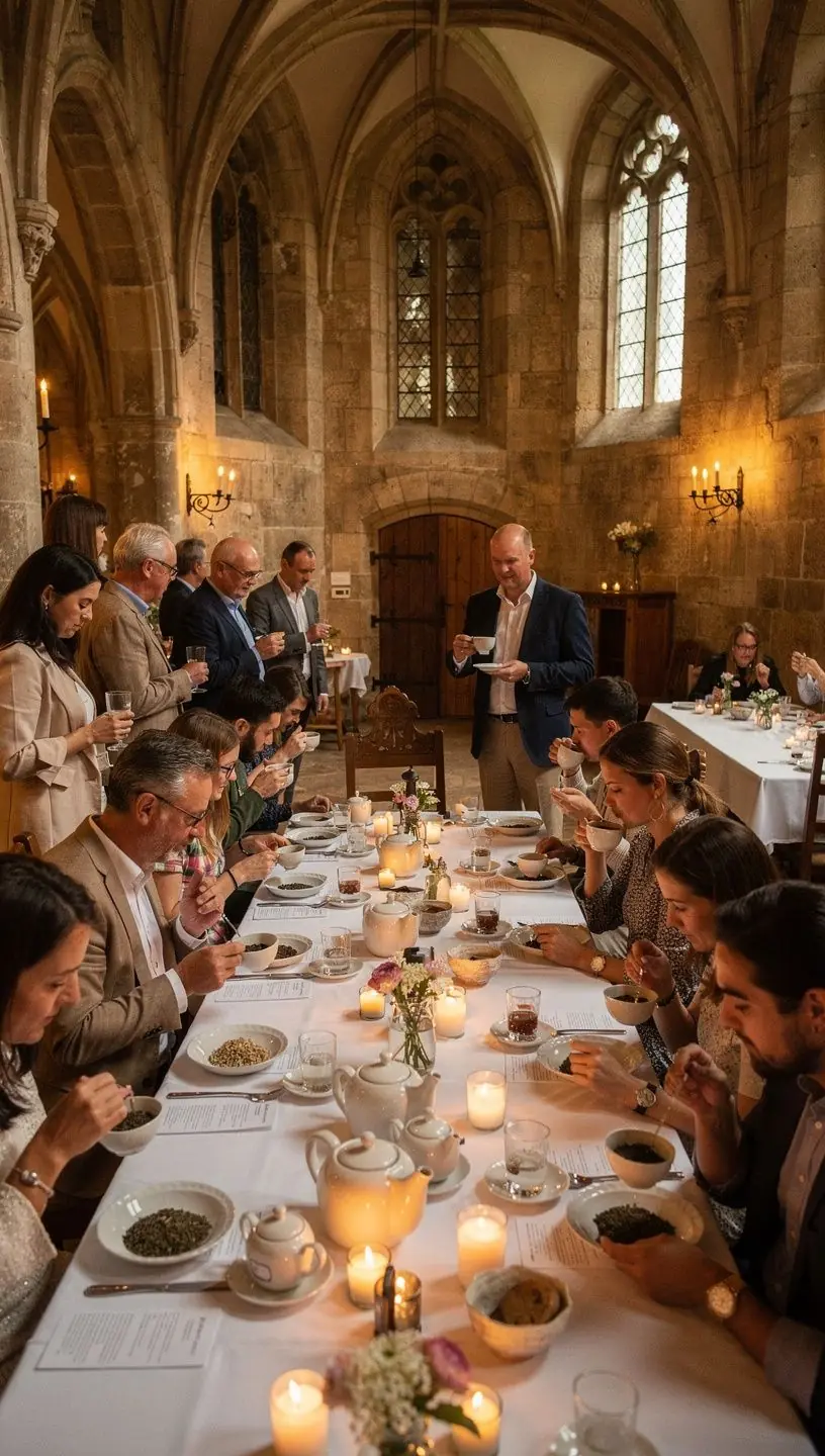 Ručne vyrobené keramické šálky s aromatickým čajom