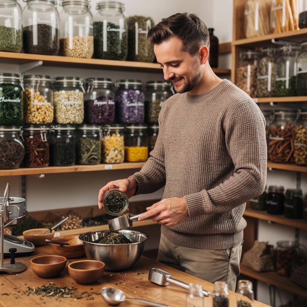 Ručne zbierané bylinky na prípravu upokojujúceho čaju